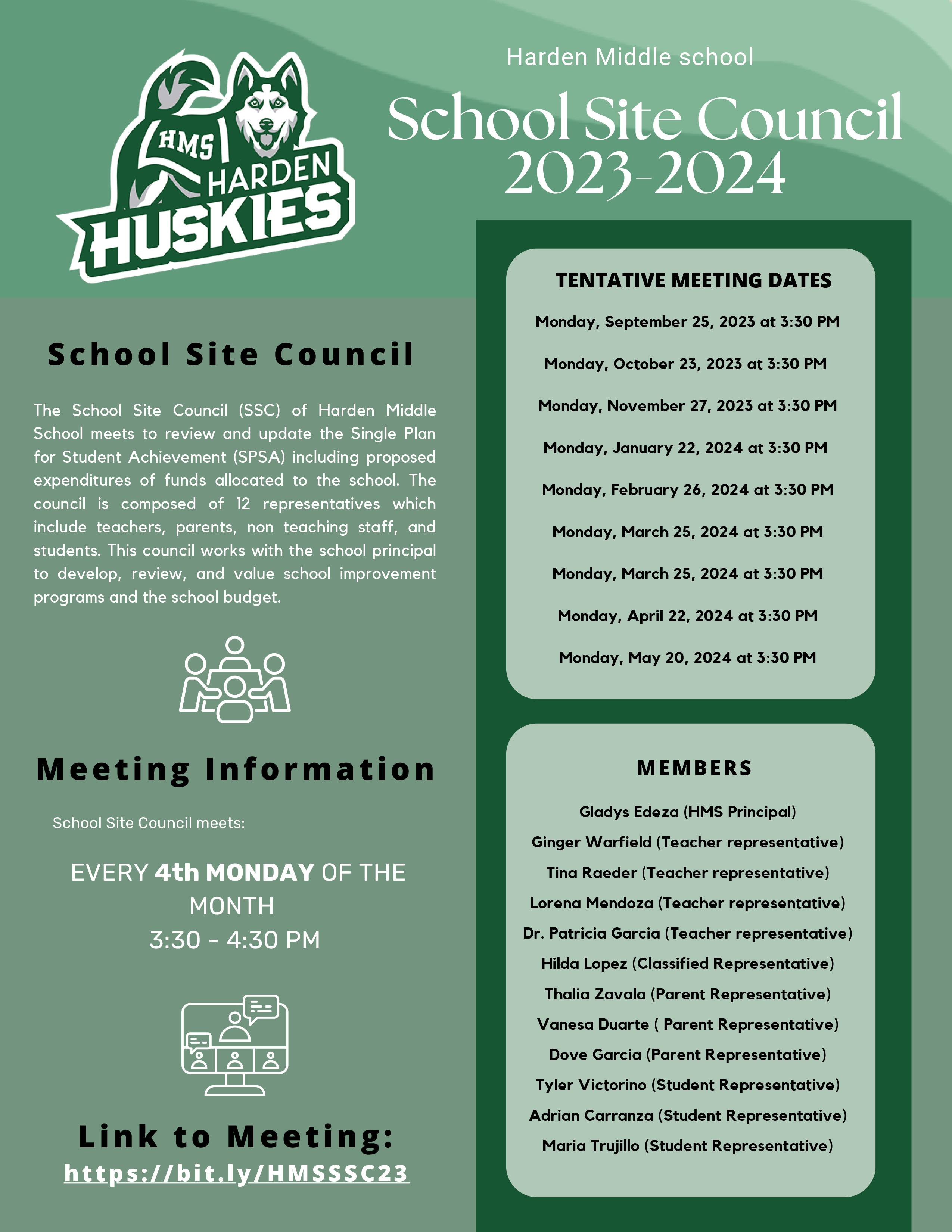School Site Council English Flyer 